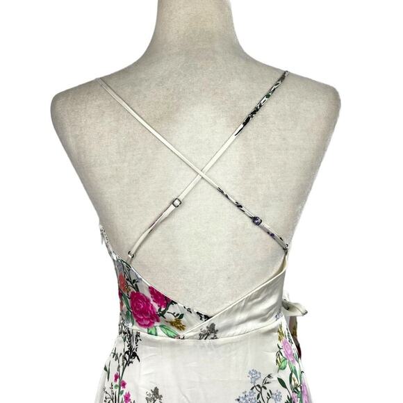 EQUIPMENT Tabitha Simmons Estille Asymmetric Crepe De Chine White Dress 2 - Picture 7 of 16